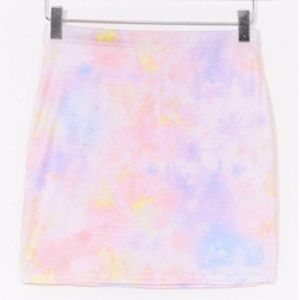 Tie Dye Pastel Mini Skirt - Nasty Gal